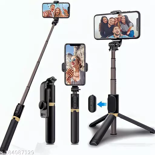 Tripod Selfie Stick With Bluetooth Remote